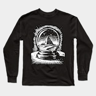 Pyramids in a snow globe Long Sleeve T-Shirt